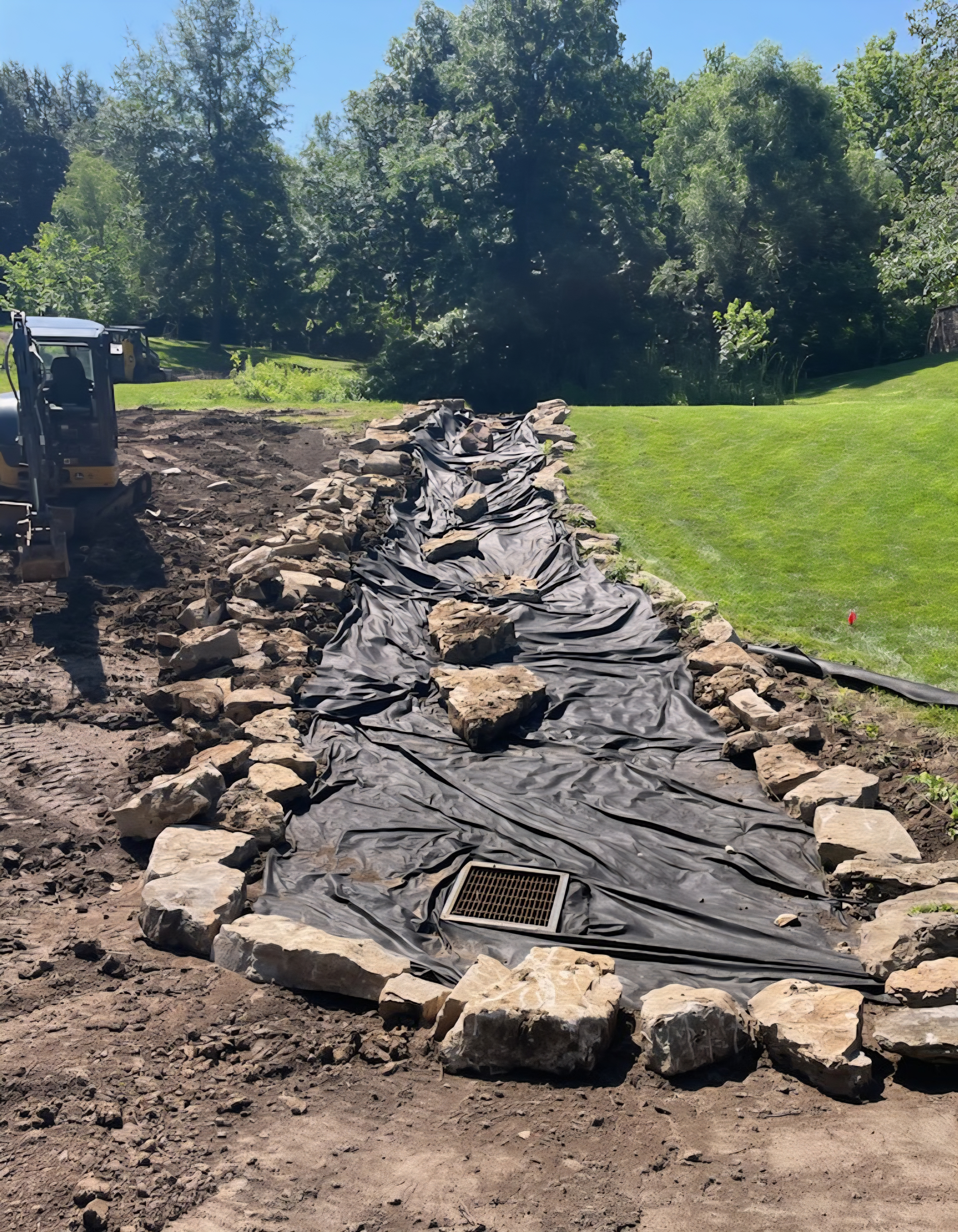 French Drains & Drainage project in Shawnee, KS