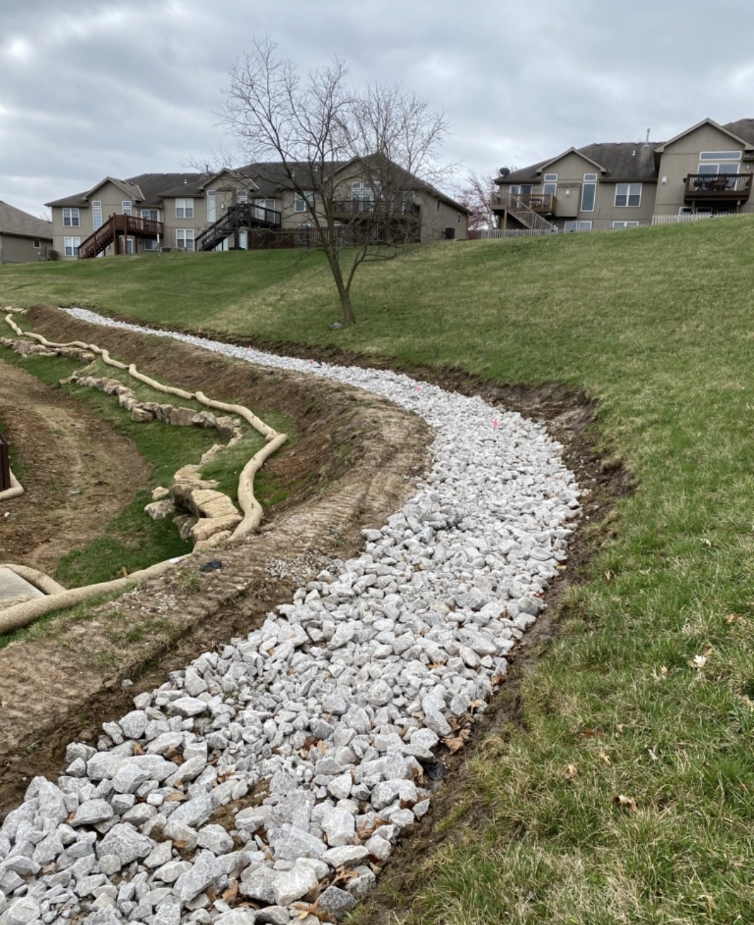 French Drains & Drainage project in Lee's Summit, MO