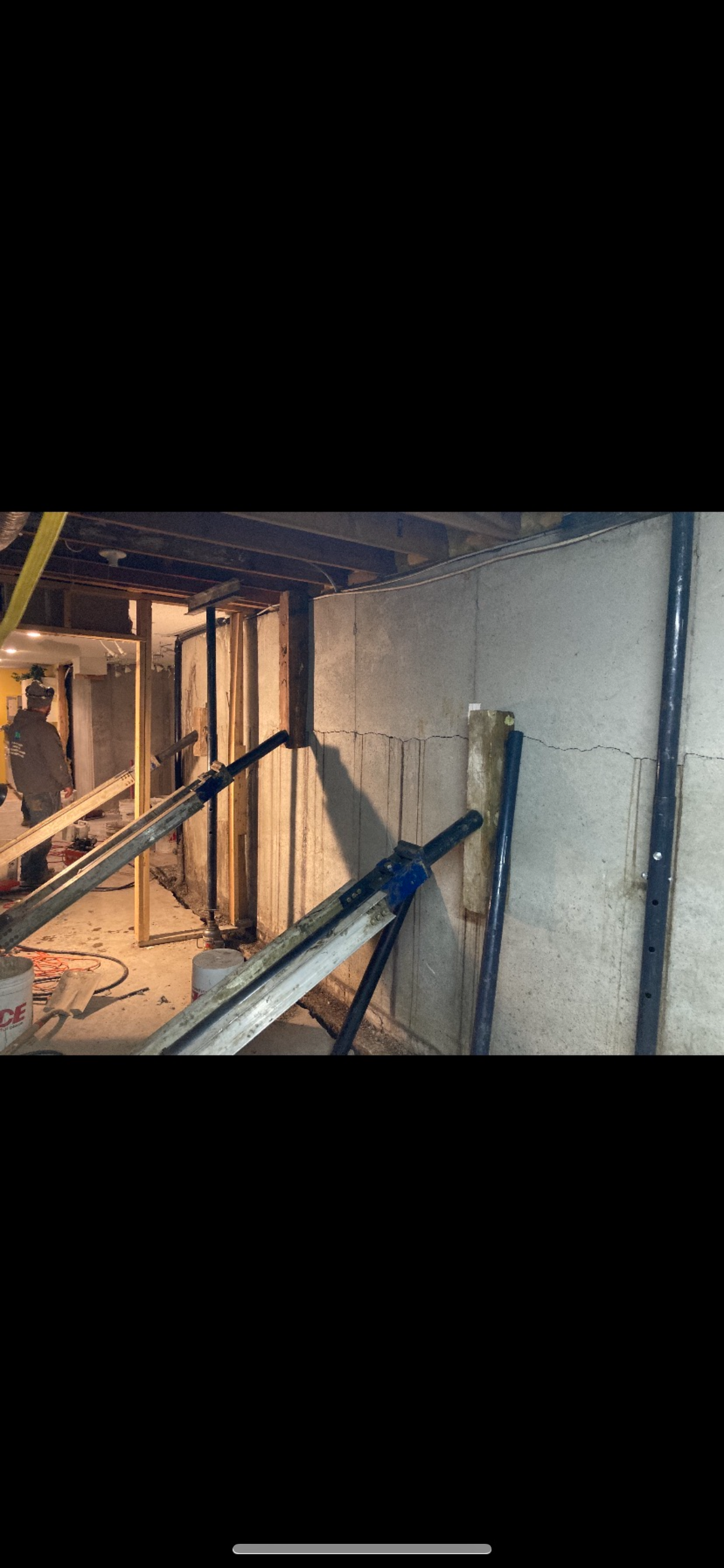 Foundation Repair — Wall Anchors project in West Des Moines, IA