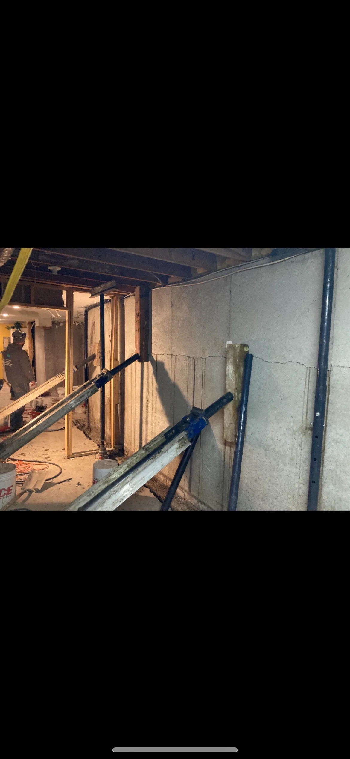 Foundation Repair — Wall Anchors project in West Des Moines, IA