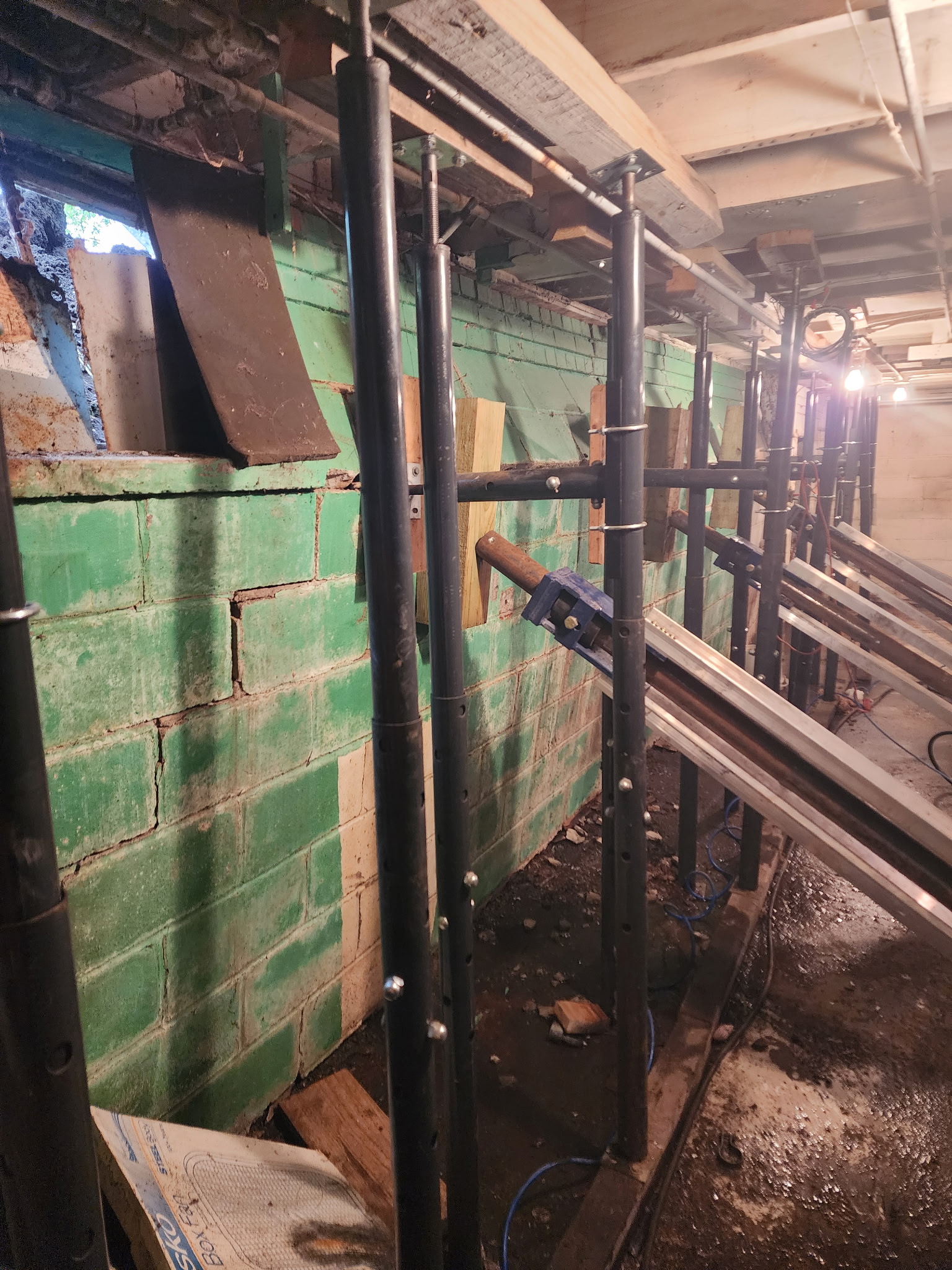 Foundation Wall Bracing project in Kansas City, MO