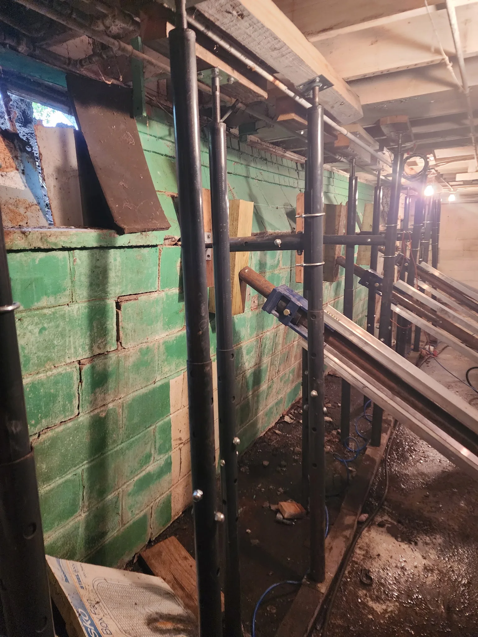 Foundation Wall Bracing project in Kansas City, MO