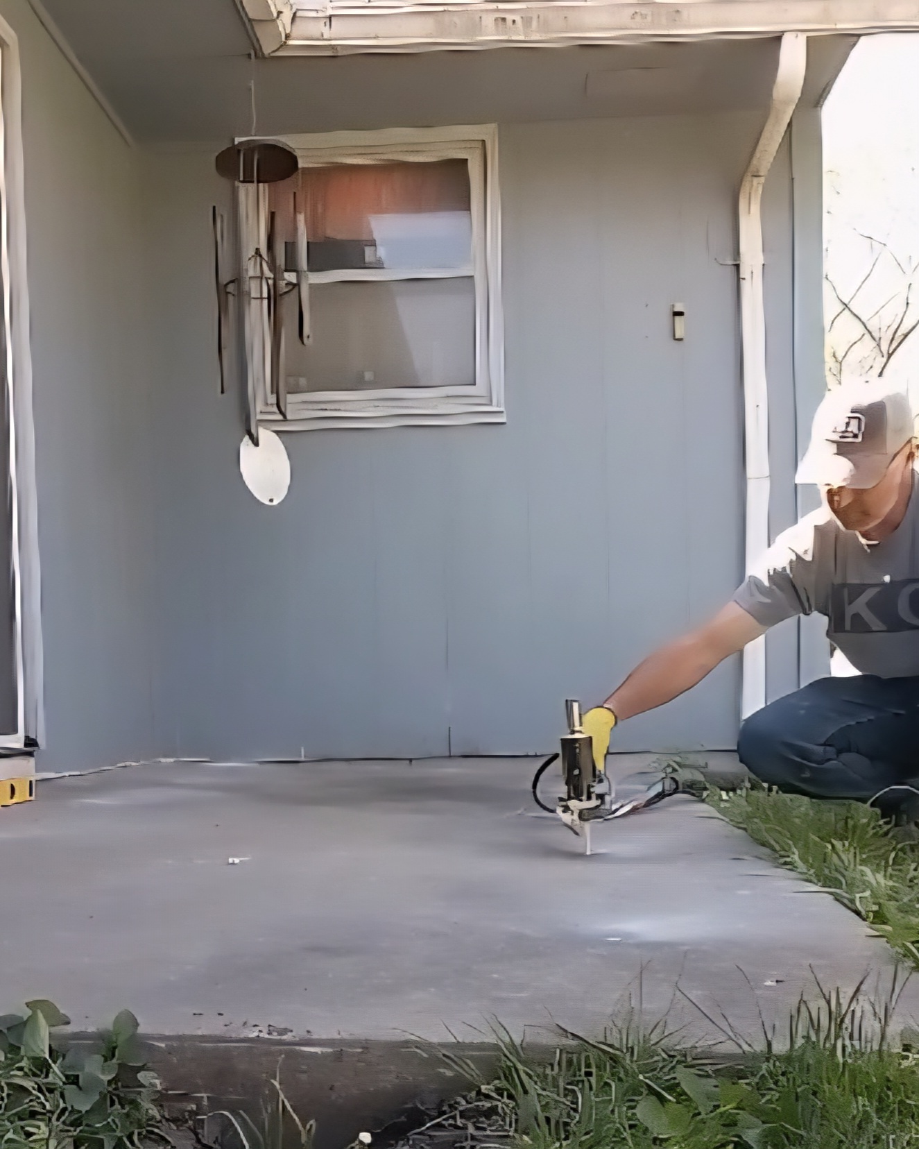 Polyjacking / Concrete Leveling project in Gladstone, MO