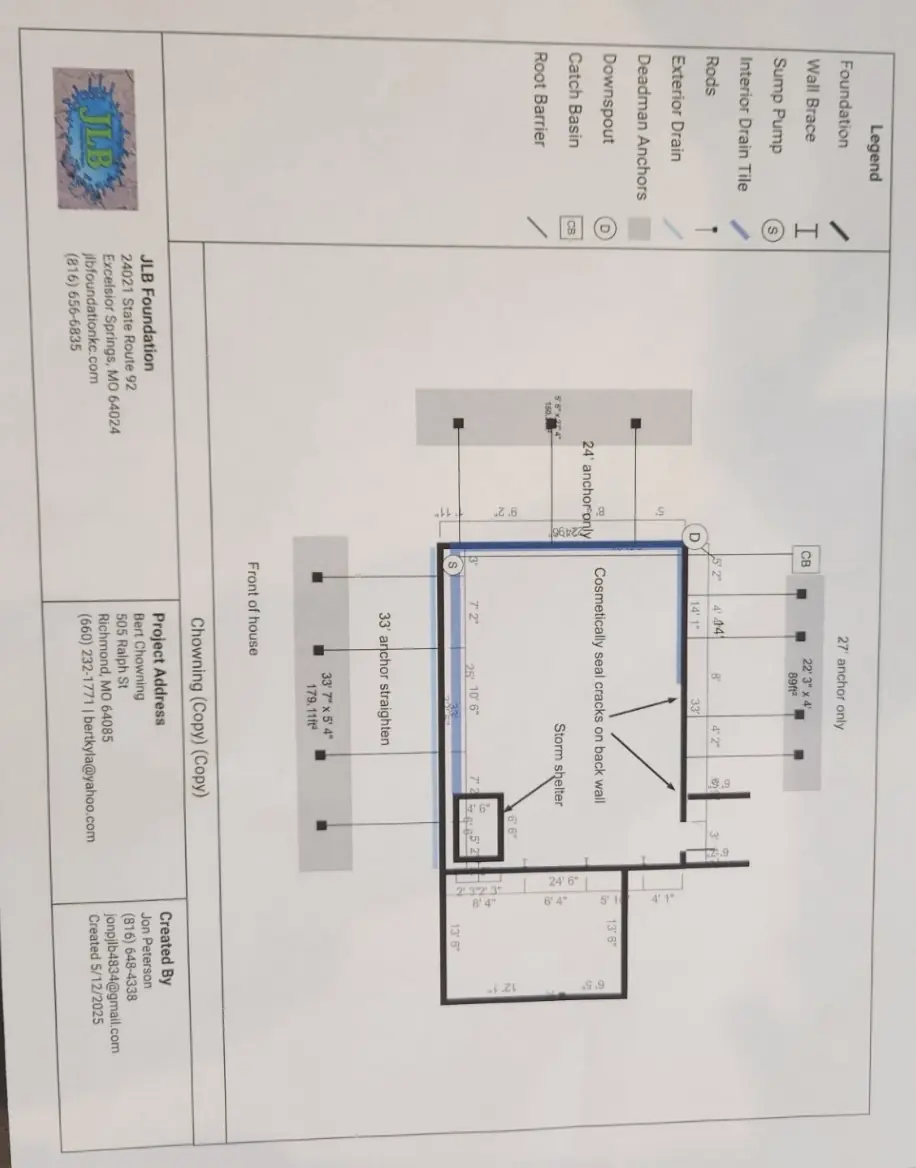 Foundation Repair project in Richmond, MO