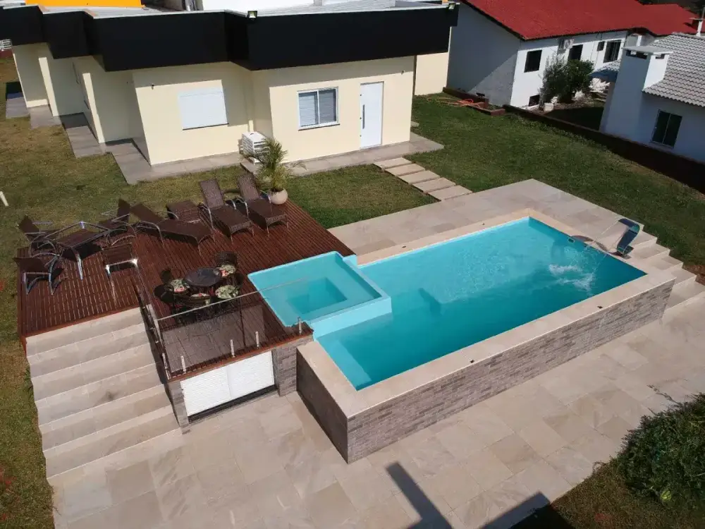 Kisol Evolution fiberglass pool shell — pool installation by JLB in Grimes, Iowa