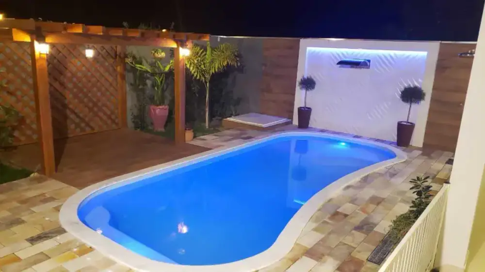 Kisol Master fiberglass pool shell — pool installation by JLB in Grimes, Iowa