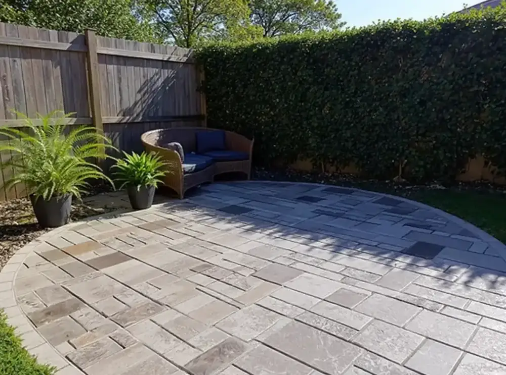 Wood-plank stamped concrete — stamped concrete by JLB in Altoona, Iowa