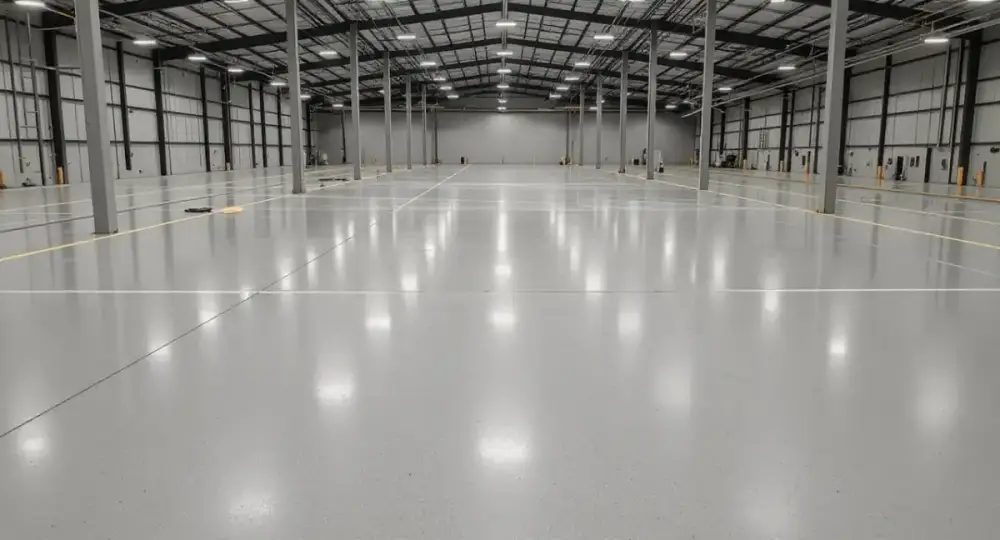 Power-troweled industrial concrete floor — industrial floors by JLB in Altoona, Iowa