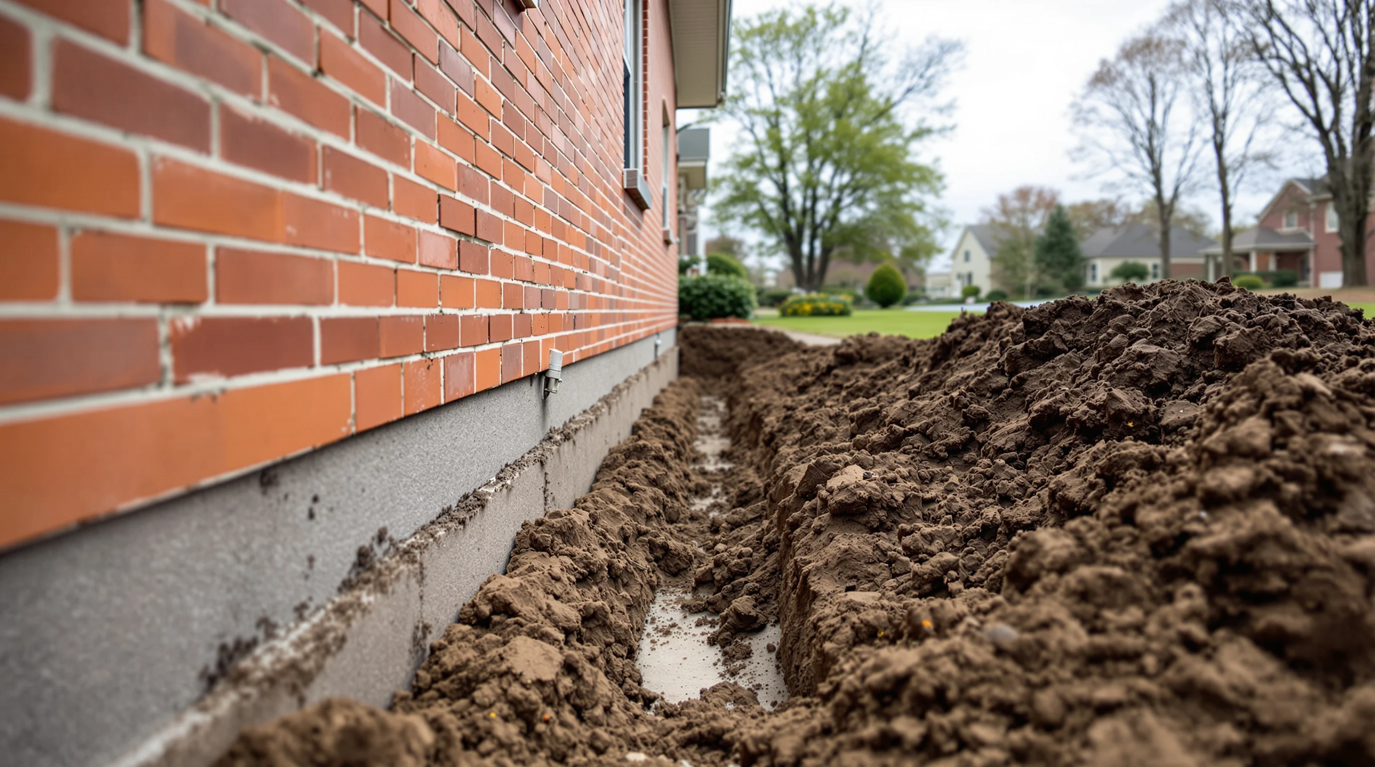 Des Moines home undergoing foundation repair on Central Iowa glacial till soil